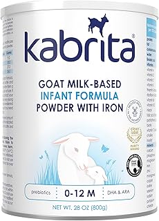 Kabrita Fórmula infantil de leche de cabra – Fórmula para bebés fácil de digerir de 0 a 12 meses – Contiene prebióticos, hierro, DHA, sin OMG, suave para los estómagos sensibles, fórmula que apoya la