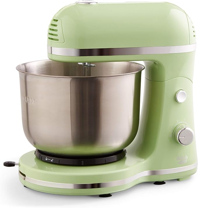 Delish by DASH Compact Stand Mixer, 3.5 Quart with Beaters & Dough