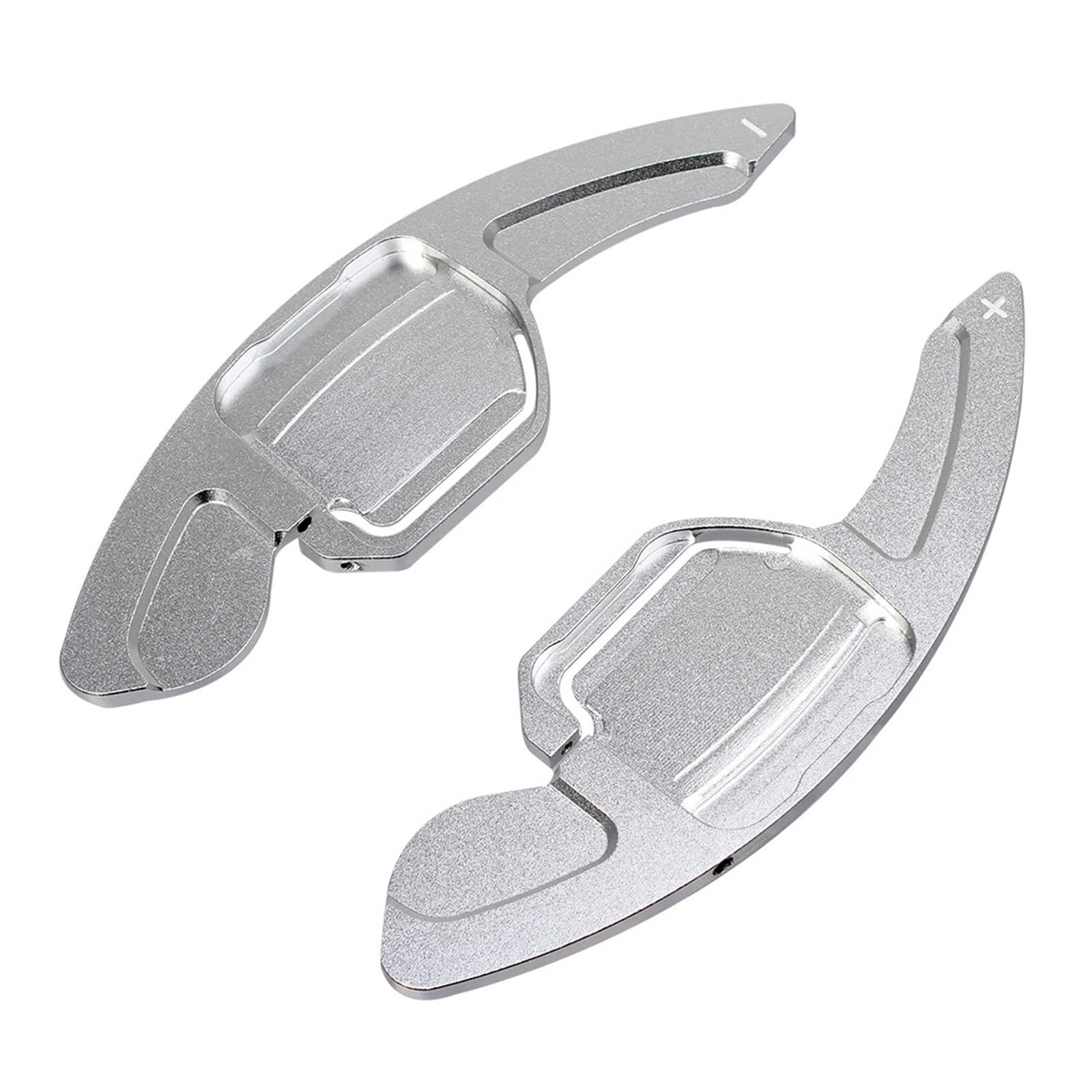 Xxiucj Car Paddle Shifter Extensions for A3 for S3 for A4 for S4 for B8 for A5 for S5 for A6 for S6 for A8 for Q5 for Q7 for TT Car Wheel Shift Paddles Shifters(Silver)