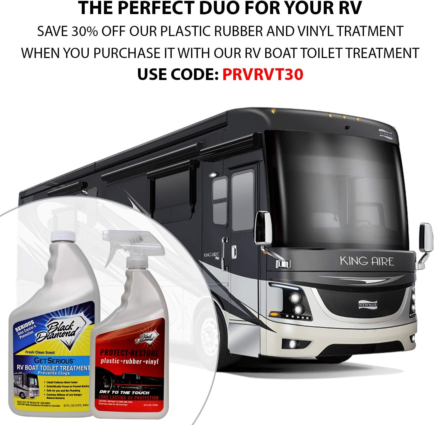 GET SERIOUS RV, Boat, Camper Chemical Toilet Holding Tank Treatment and Deodorizer. Works Faster Than Tablets or Packs in Grey and Black Water. Concentrated with Stress Relief Fragrance : Automotive
