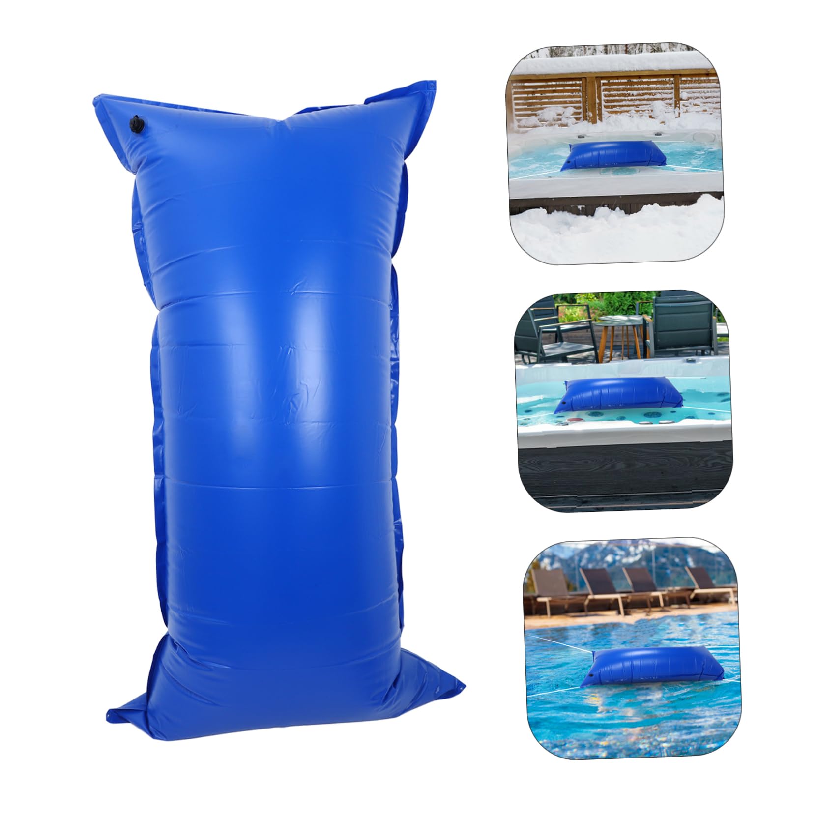 Oreillers de Piscine en PVC pour Hivernage, Coussins Gonflables 120x240cm, Renforcés pour Protection Le Gel et Fuite d'eau, pour Fermeture Hivernale