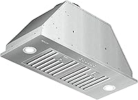 Vista 1 de EKON NAB01-30IN 900CFM - Campanas extractoras integradas sin conductos con control de panel táctil suave de 4 velocidades/filtros aptos