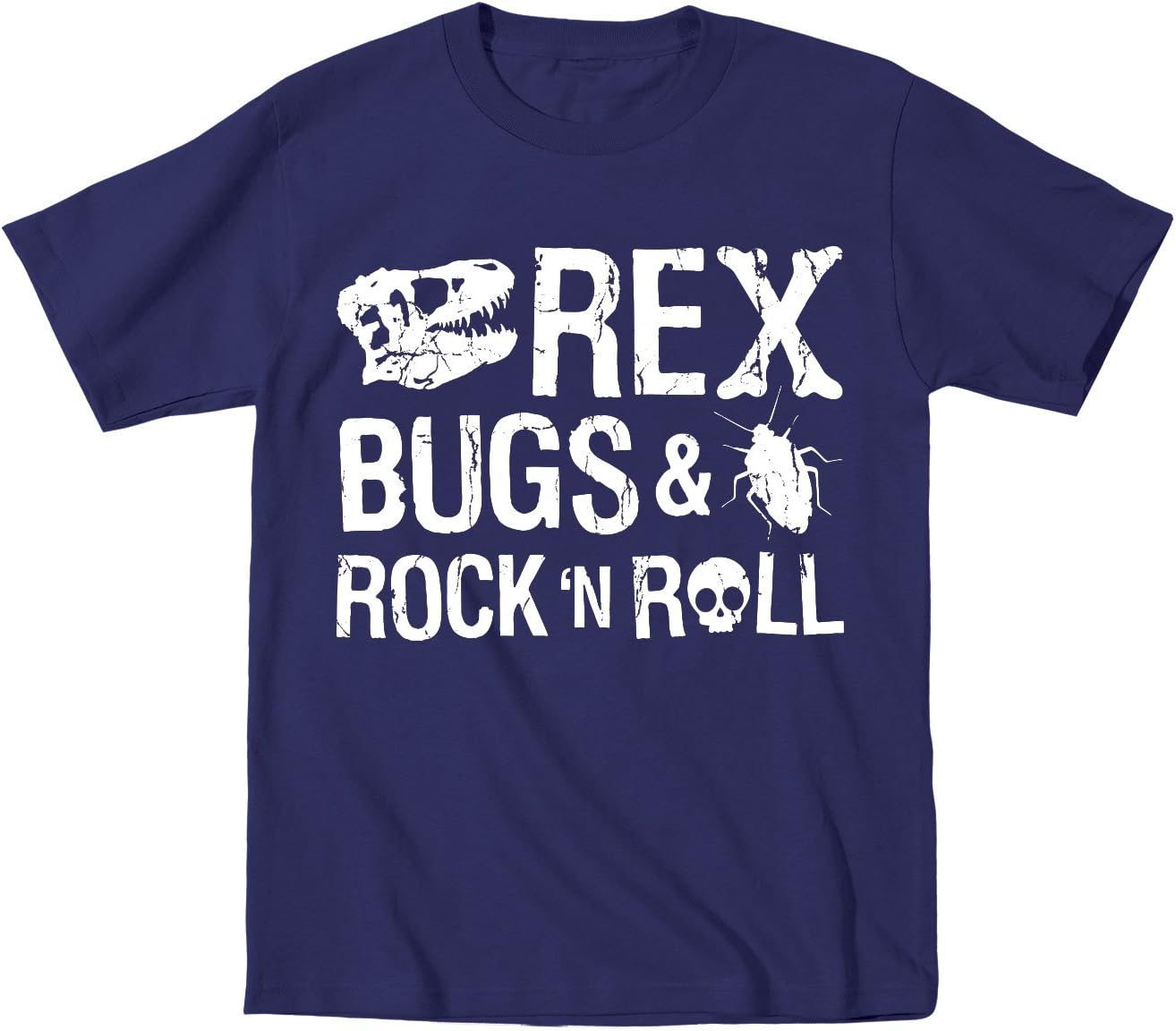 Instant Message - Rex Bugs Rock N Roll - Toddler Short Sleeve T-Shirt