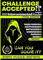 Vista 1 de Puzzle Book for Adults - 282 Interconnected Puzzles leading to 1 Final Answer. Activity Book Featuring Word Search Puzzles, Sudoku, Cryptograms