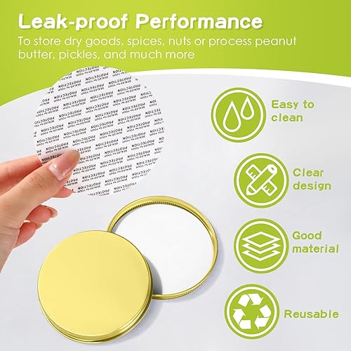 Miniatura 4 de Irenare 24 tarros de plástico de 16 onzas con tapas, recipientes de plástico transparente de boca ancha, recipientes herméticos de almacenamiento