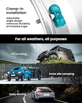 MORESENSOR Signature Series 433MHz TPMS Tire Pressure Sensor 4-Pack | Preprogrammed for Select 60+ American Brand Models | Replacement for 52088990AE | Clamp-in | NX-S018-4