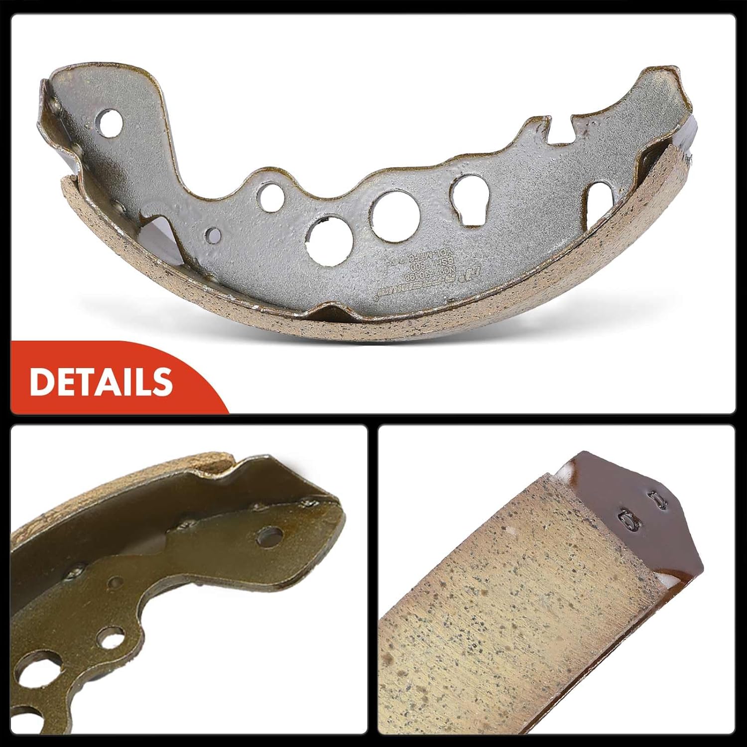 A-Premium Rear Brake Shoes Set Compatible with Suzuki Grand Vitara 1999-2005 2.5L, Vitara 1999-2002, & Chevrolet Tracker 1999-2004, 4-PC Set