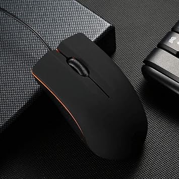 Guiheng Wired mini Mouse, USB Wired Computer Mice for Right or Left Hand, Ergonomic Computer Mouse with Durable Clicks for PC, Computer, Laptop, Desktop, Chromebook, Notebook, Mac (Black)