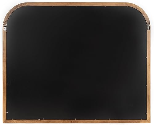 Miniatura 7 de Kate and Laurel Glenby - Espejo de pared de arco moderno de mediados de siglo, 24 x 36, madera natural, espejo de baño arqueado de madera con perfil