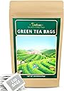 TeeLux Green Tea Bags, Natural Pure Green Tea, Super Antioxidant, Caffeinated, 100 Count Tea Bags to Support Overall Health