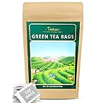 TeeLux Green Tea Bags, Natural Pure Green Tea, Super Antioxidant, Caffeinated, 100 Count Tea Bags to Support Overall Health