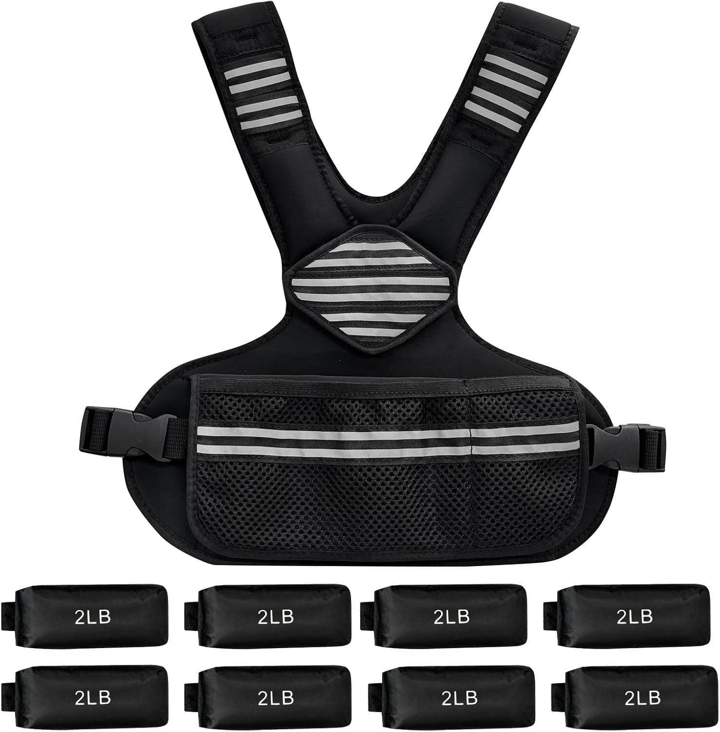 Adjustable Weighted Vest Women, 4-10 Lb/6-20 Lb Weight Vest with Ironsand Weights and DIY Zone for Walking, Jogging and Strength Training