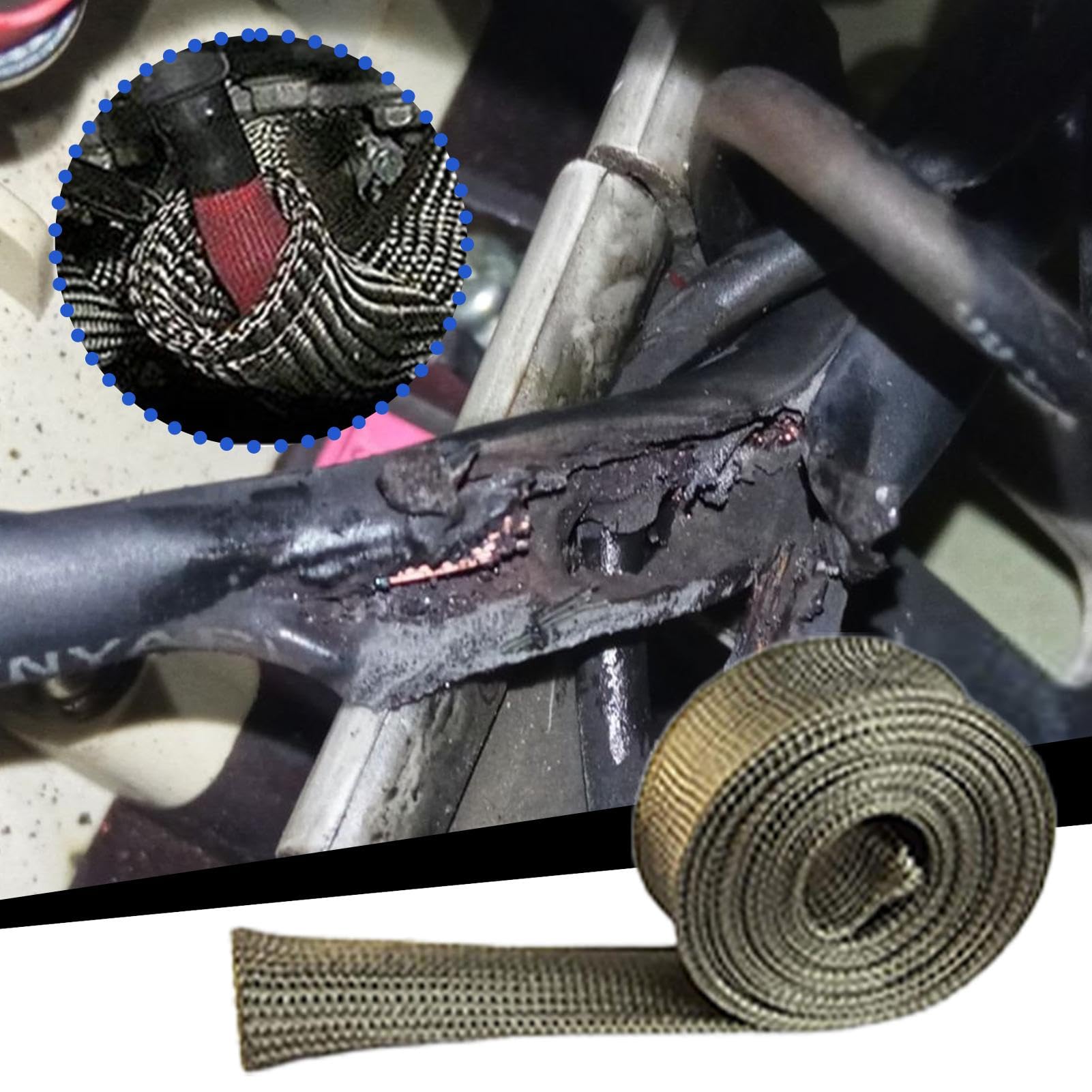 Guaina Termica Protettiva In Alluminio BSTFLEX &ndash; Diametro 1/2 Pollice, 3.3 Piedi