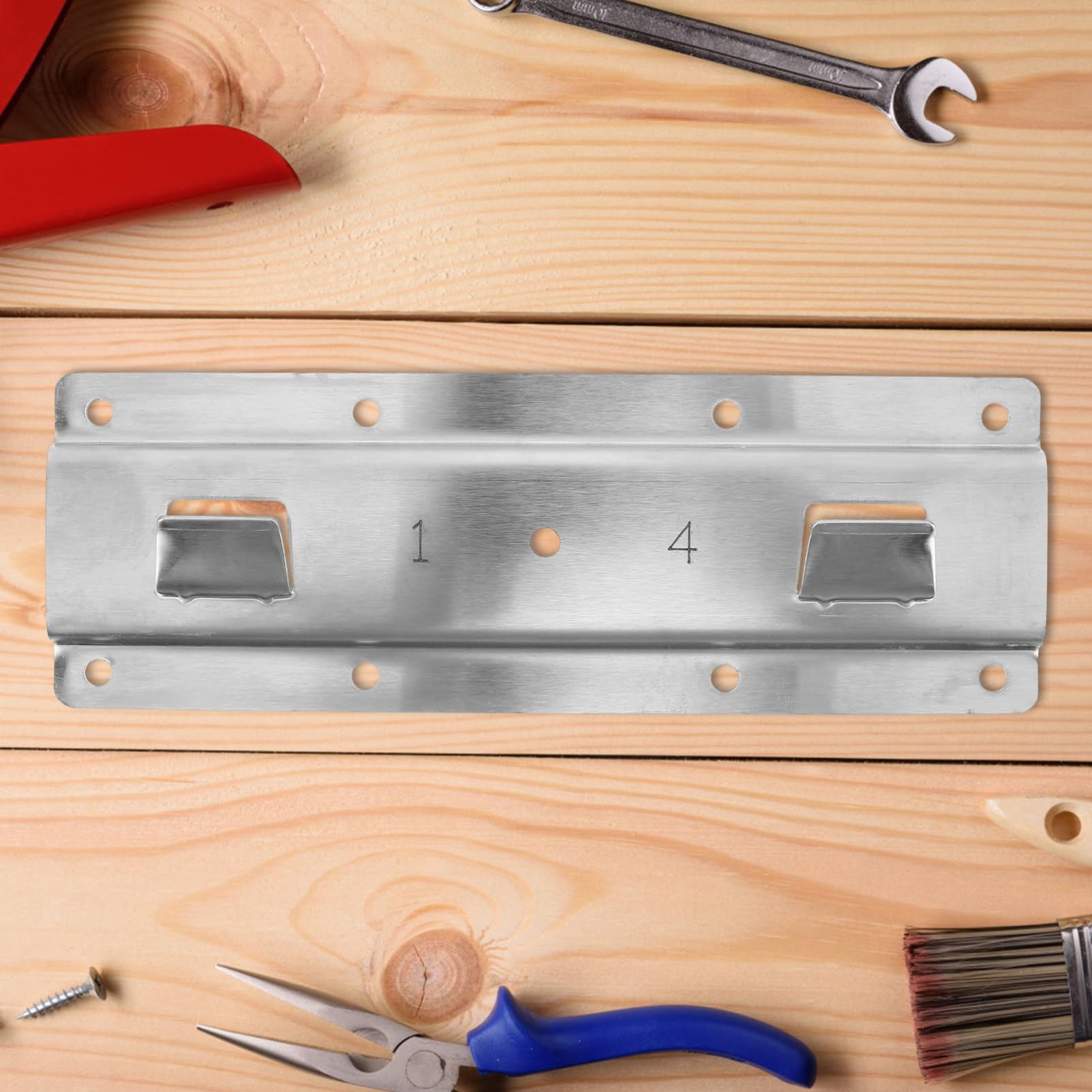 HomeVortex 304 Stainless Steel Range Hood Wall Mounting Brackets - 2 Pack, Adjustable Height