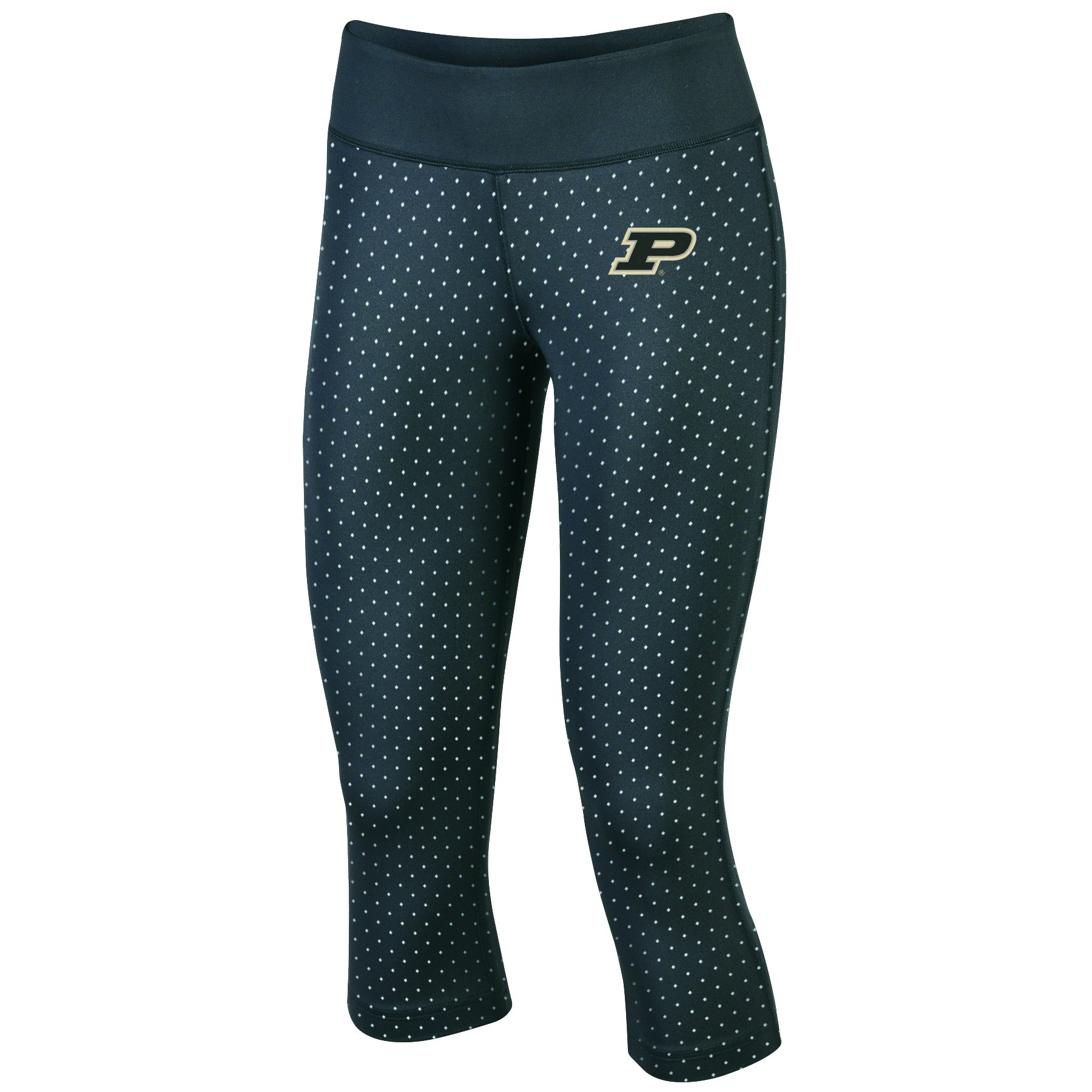 Champion NCAA Purdue Boilermakers Women's Classic Workout Capri, X-Small, Black