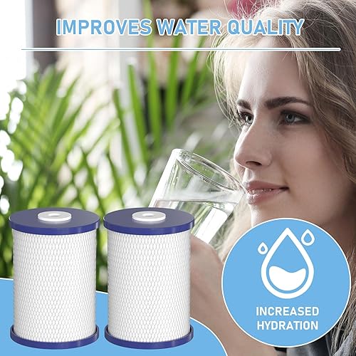 Miniatura 3 de Filtros de agua de carbón activado con cáscara de coco de 0.5 micrones compatibles con Royal Prestige Frescapure 4000, 4500, 5000, 6000 CT, 6000 UC,