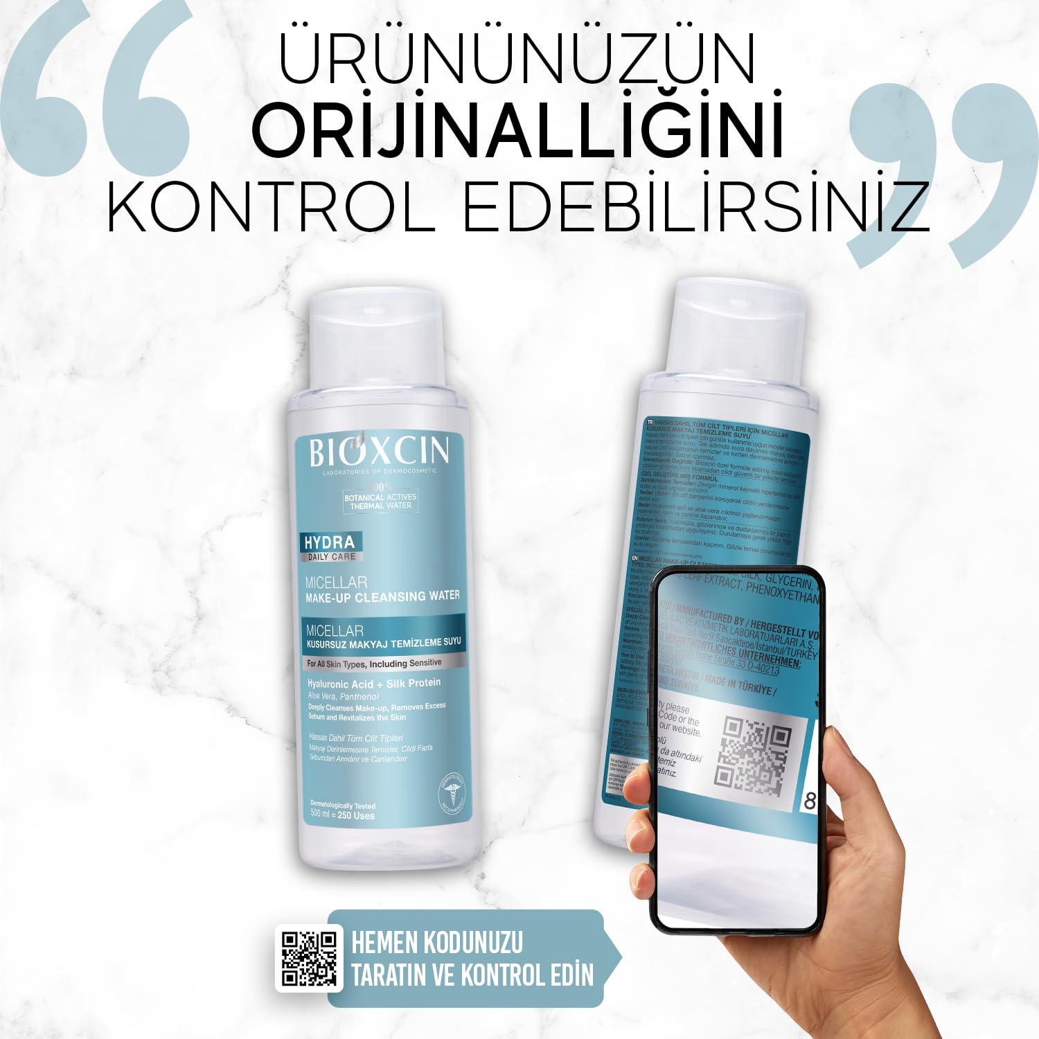 BIOXCIN Micellar Perfect Makeup Remover Water All Skin Types 500 ML - Image 8