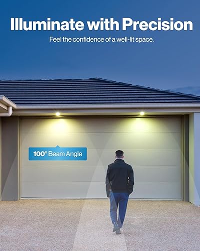 Miniatura 7 de Sunco Lighting Paquete de 12 bombillas LED PAR38 impermeables de 1800 lúmenes para exteriores, regulable, 15 W  150 W, luz diurna de 5000 K, base