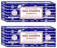 Vista 1 de Satya Sai Baba Nag Champa Agarbatti, 250 gramos de varillas de incienso enrolladas a mano de alta calidad para purificación, relajación