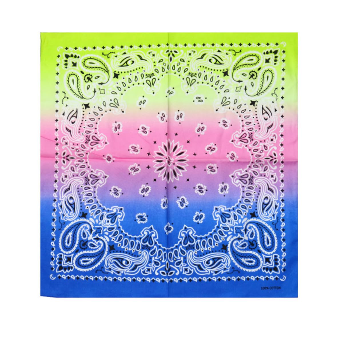 Pañuelos de Algodón Paisley para Proteger el Cuello del Sol de Verano 8