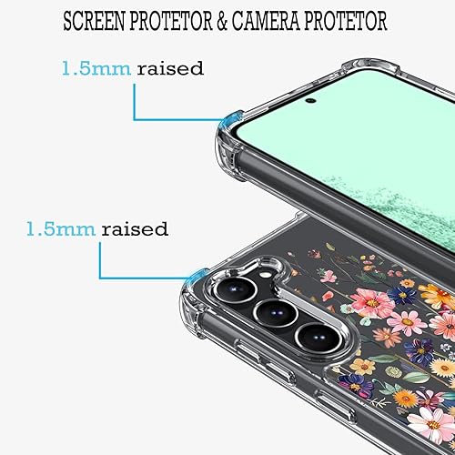 Miniatura 9 de Gifun Funda de Bulldog Francés para S23, PC duro + TPU Bumper Funda protectora transparente compatible con Samsung Galaxy S23 (no para S23 PlusS23