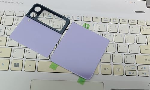 Miniatura 2 de Z Flip 3 Reemplazo de cristal trasero para Samsung Galaxy Z Flip 3 (lavanda)
