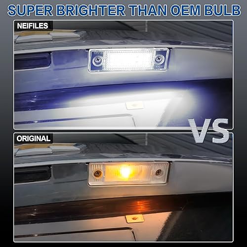 Miniatura 2 de Luces LED de matrícula para Chevy Cruze 2009-2023, repuesto de montaje de luz de matrícula