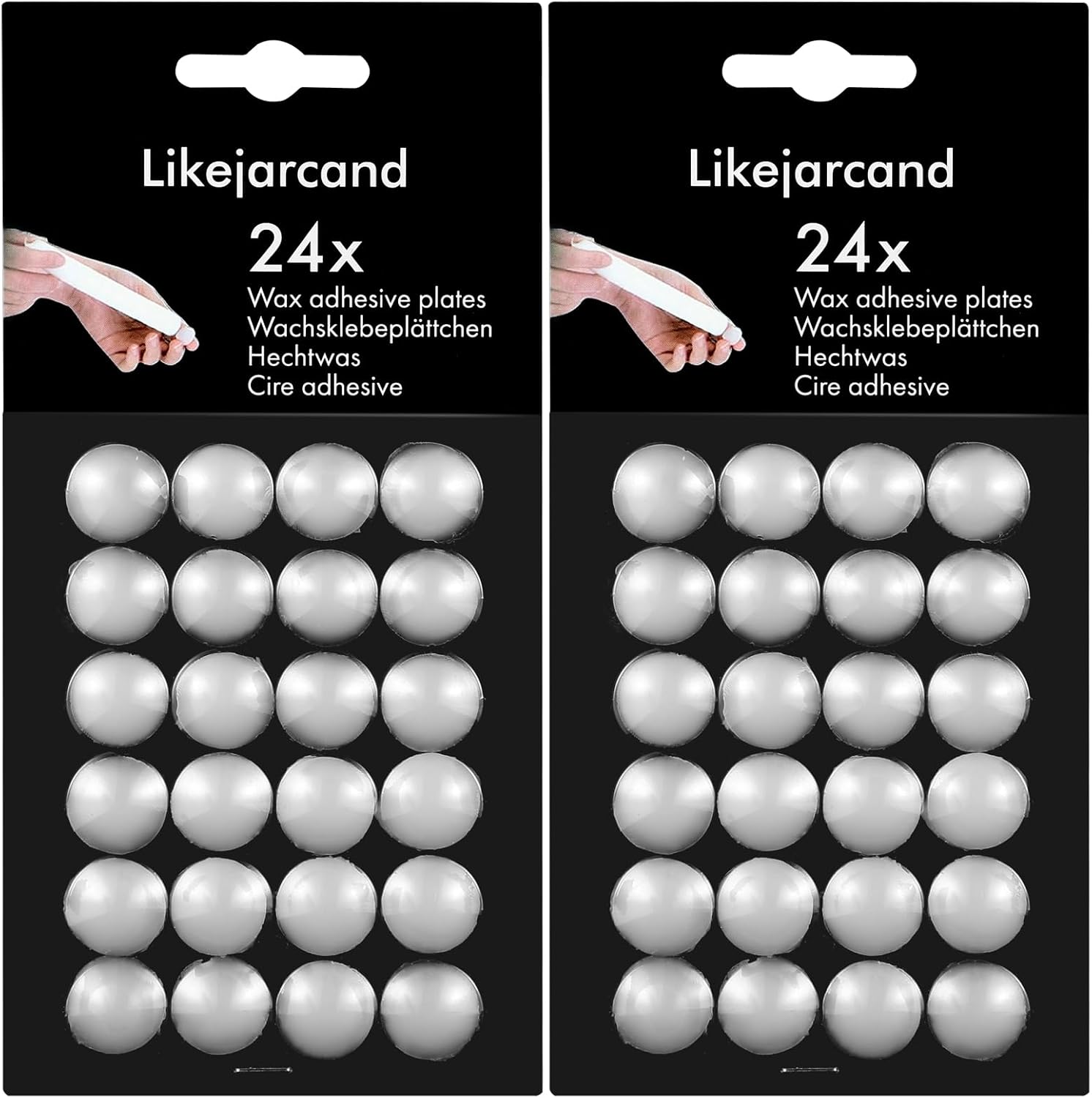 24 packCandle Sticky Dots White Adhesive Small Candles, Accessories Candle