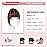 NAYOO Clip in Bangs - 100% Human Hair French Bangs Clip in Hair Extensions, Red French Bangs Fringe with Temples Hairpieces for Women Curved Bangs for Daily Wear