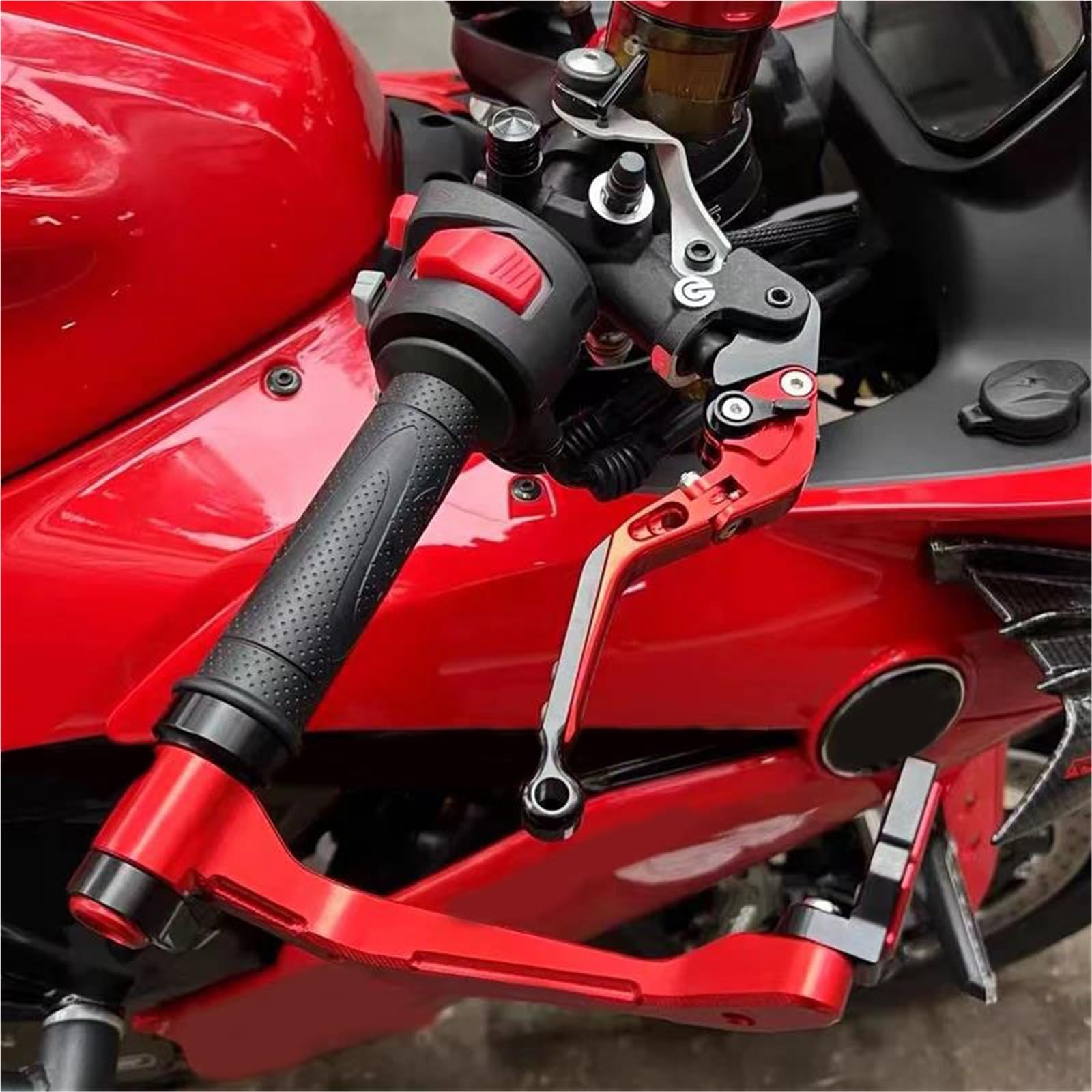 pour MT-125 MT125 MT 125 2014-2024 Moto CNC Poignée De Frein Levier De Barre Extensible Pliant Réglable Leviers d'embrayage De Frein Mt-125