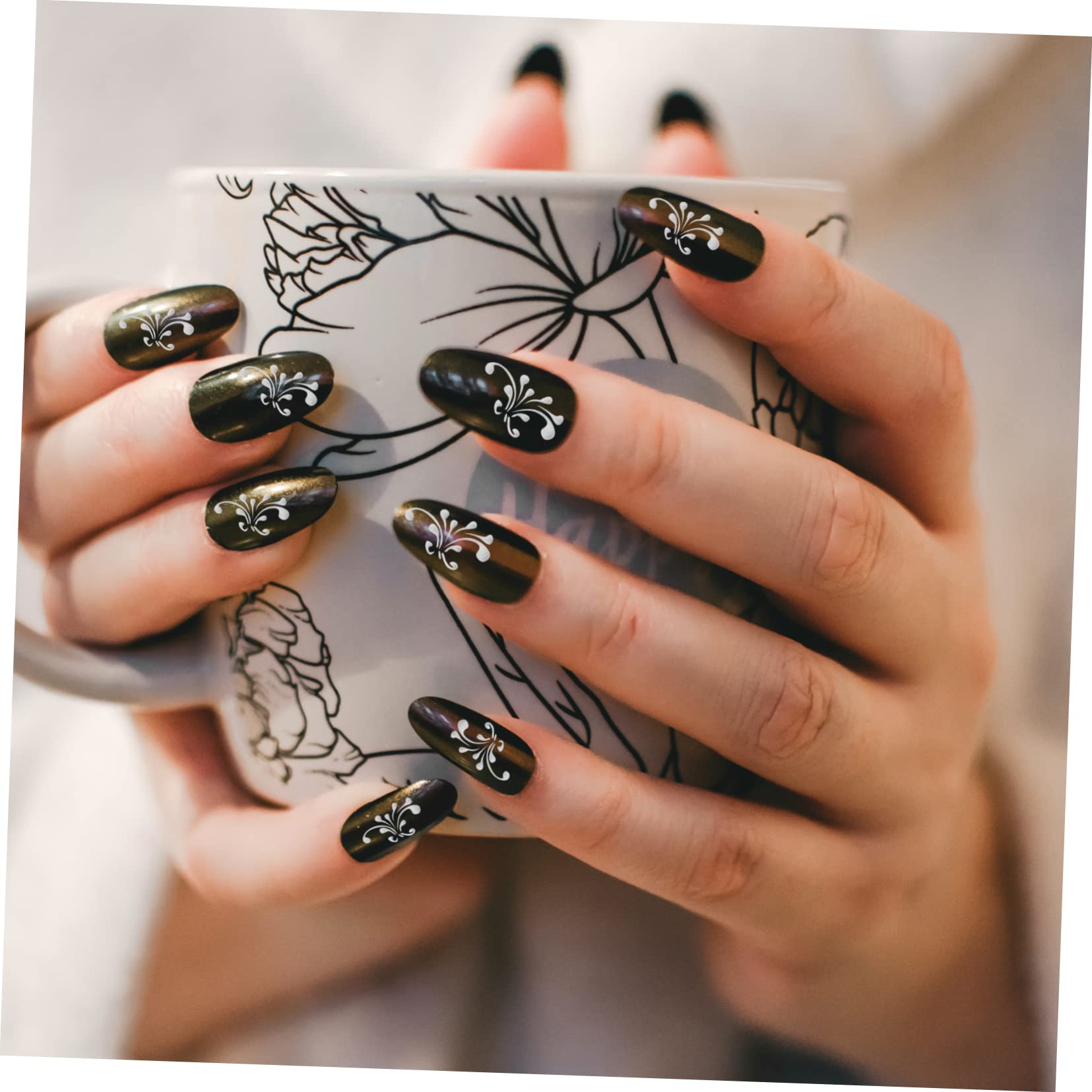 Healeved 32fogli Adesivi Per Unghie Decorazioni Per Nail Art Design Per Compleanni e Cosplay