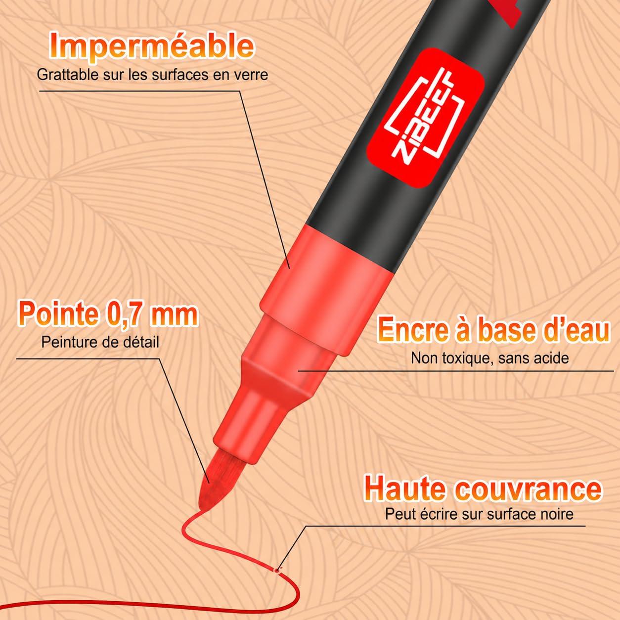 Laconile Marqueurs Acryliques 168 Couleurs, Stylos Peinture Acrylique Pointe Extra-Fine 0,7–1 mm, Permanent Imperméable sur Pierre Bois Verre Céramique Tissu – Set Loisirs Créatifs Adultes