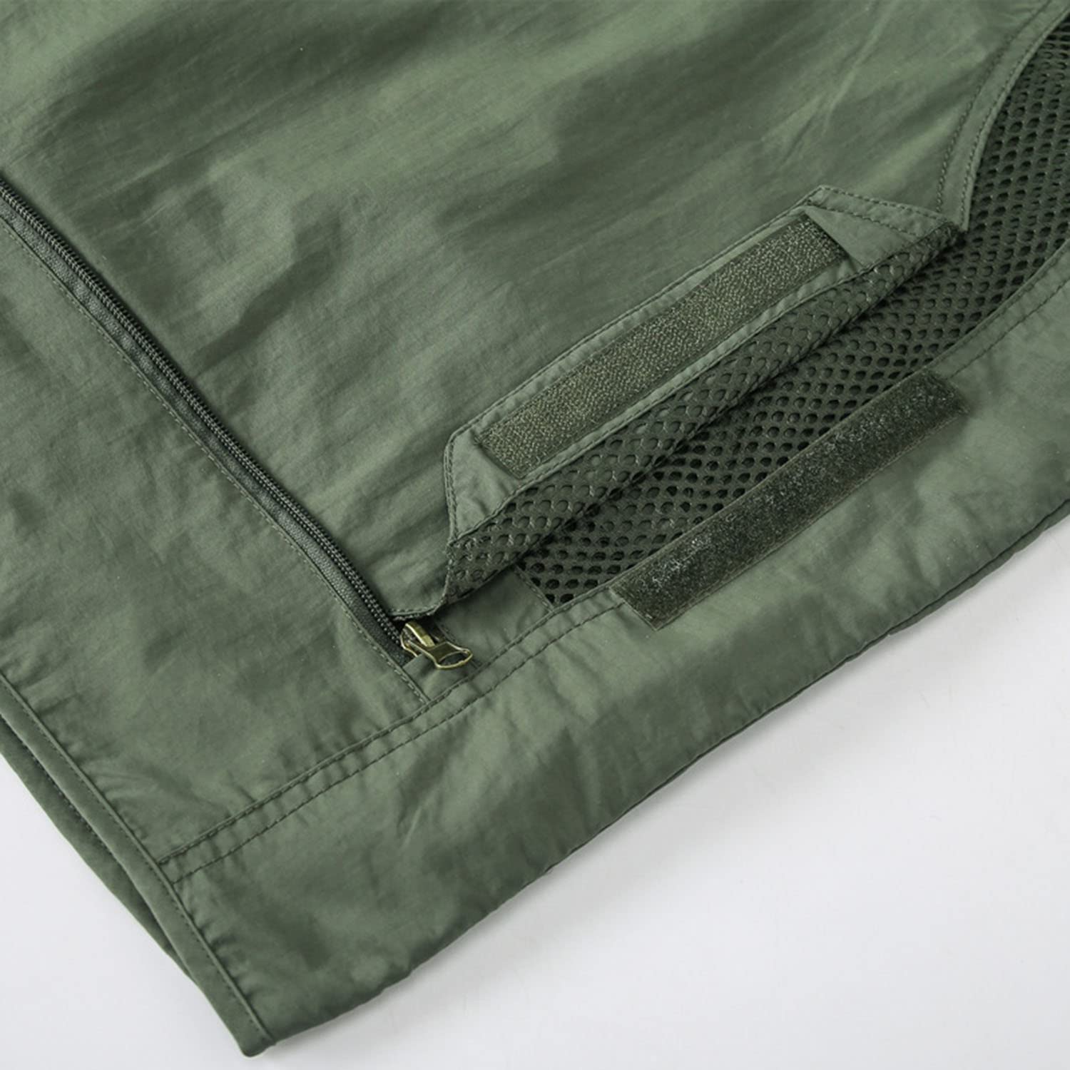 Chaleco Multibolsillos para Hombre Malla Transpirable Chaleco Exterior De Secado Rápido Chaleco De Pesca Multifuncional Chaqueta Casual