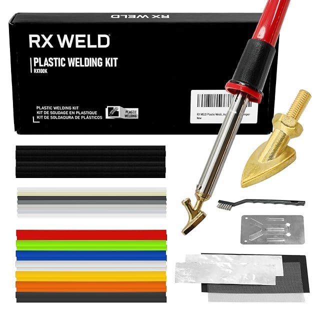 RX WELD Plastic Welding Kit 100W Plastic Welder Plastic Repair Kit for Automotive Car Bumper