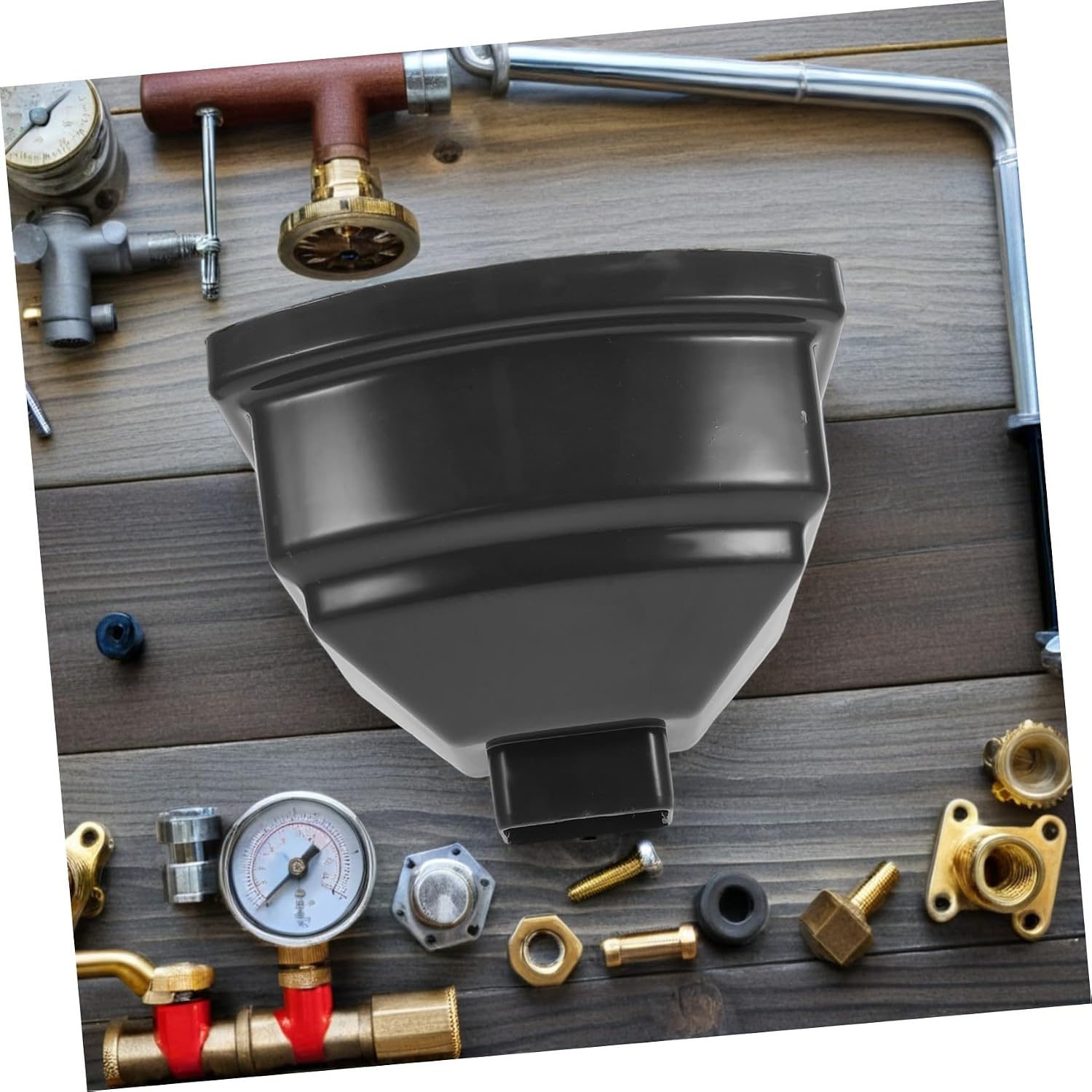 Outanaya Arc-Shaped PVC Rain Gutter Downspout Extender with Quick Installation and Universal Application for Outdoor Buildings and Sheds, Efficient Rainwater Collection Funnel for Drainage