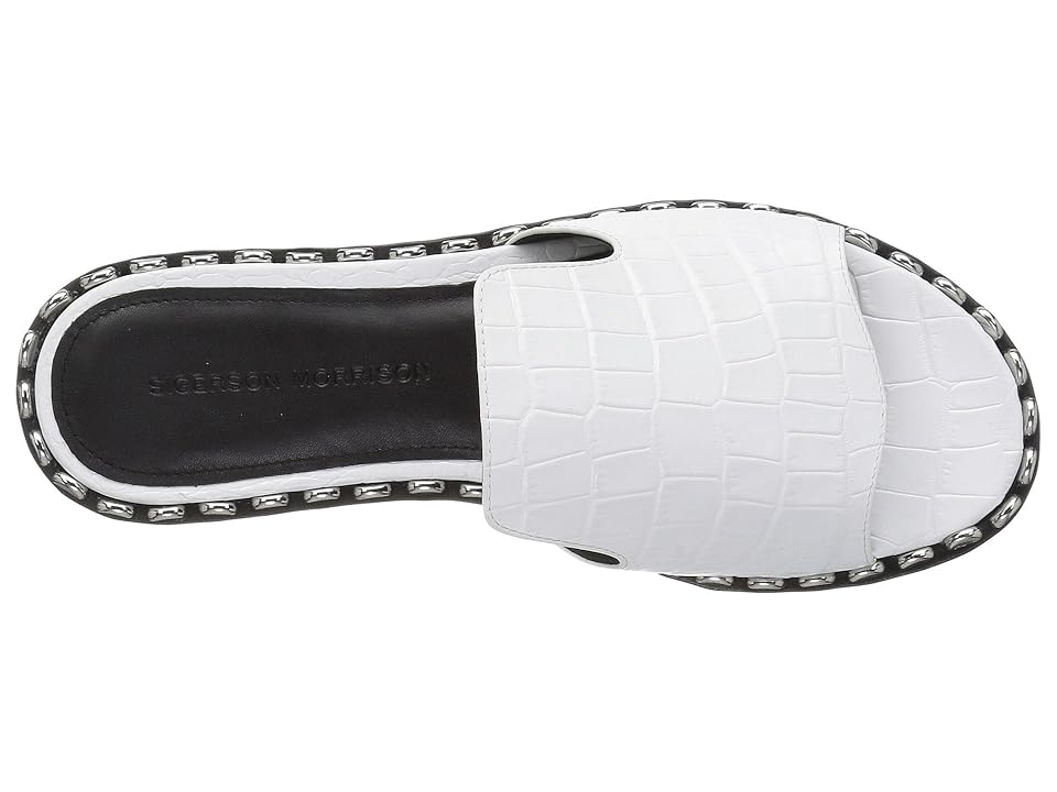 

Sigerson Morrison Estee (Bianco Croc) Women's Shoes, White