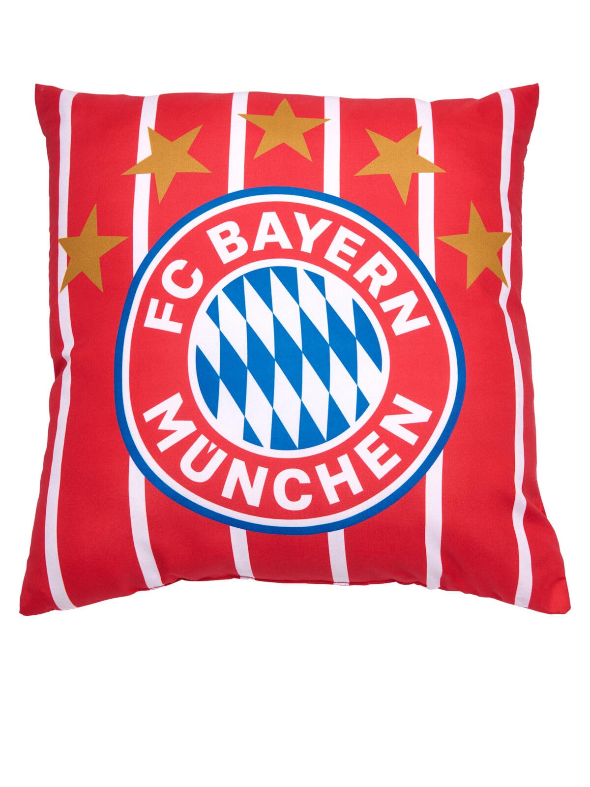 FC Bayern München Set I Decke und Kissen I Fleecedecke I Sofakissen I Decke 130 x 170 cm I Kissen 40 x 40