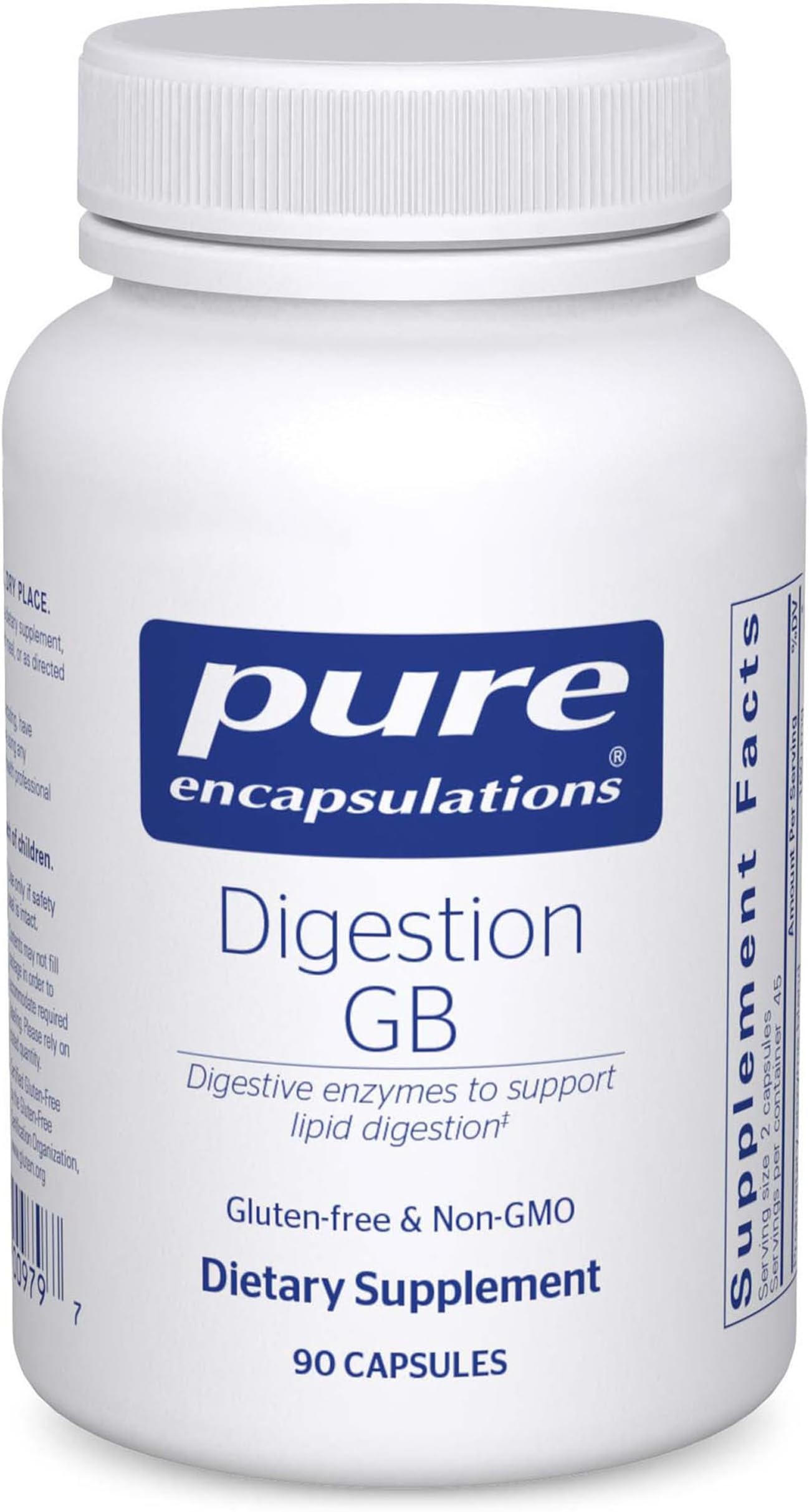 Digestion GB | Digestive Enzyme Supplement to Support Gall Bladder and Digestion of Fat, Carbohydrates, and Protein* | 90 Capsules