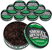 Vista 16 de Smokey Mountain Rapé a Base de Hierbas de Corte Largo – Melocotón – Caja de 10 Latas - Rapé Libre de Tabaco y Nicotina