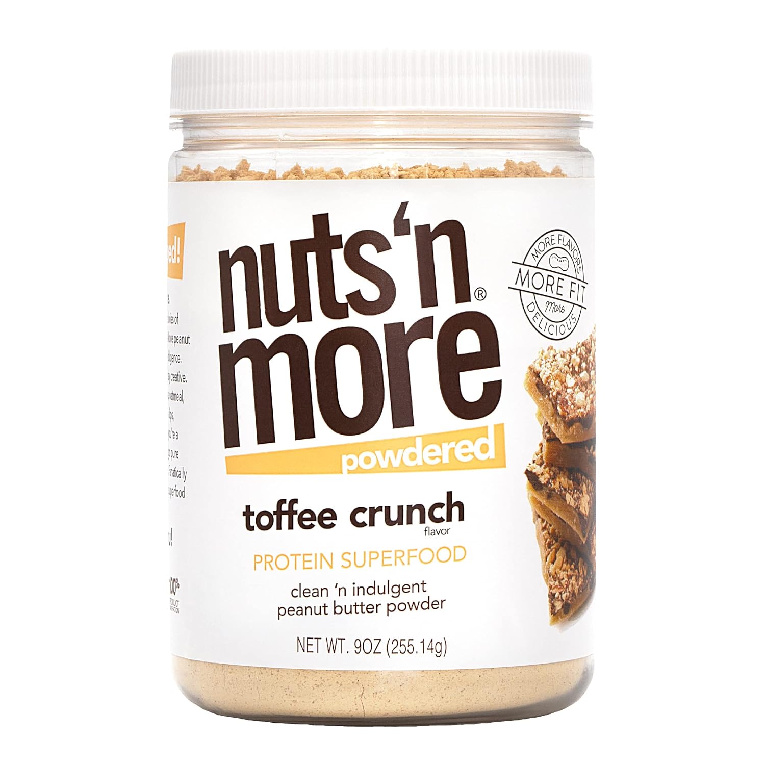 Nuts ‘N More Toffee Crunch Peanut Butter Powder, All
