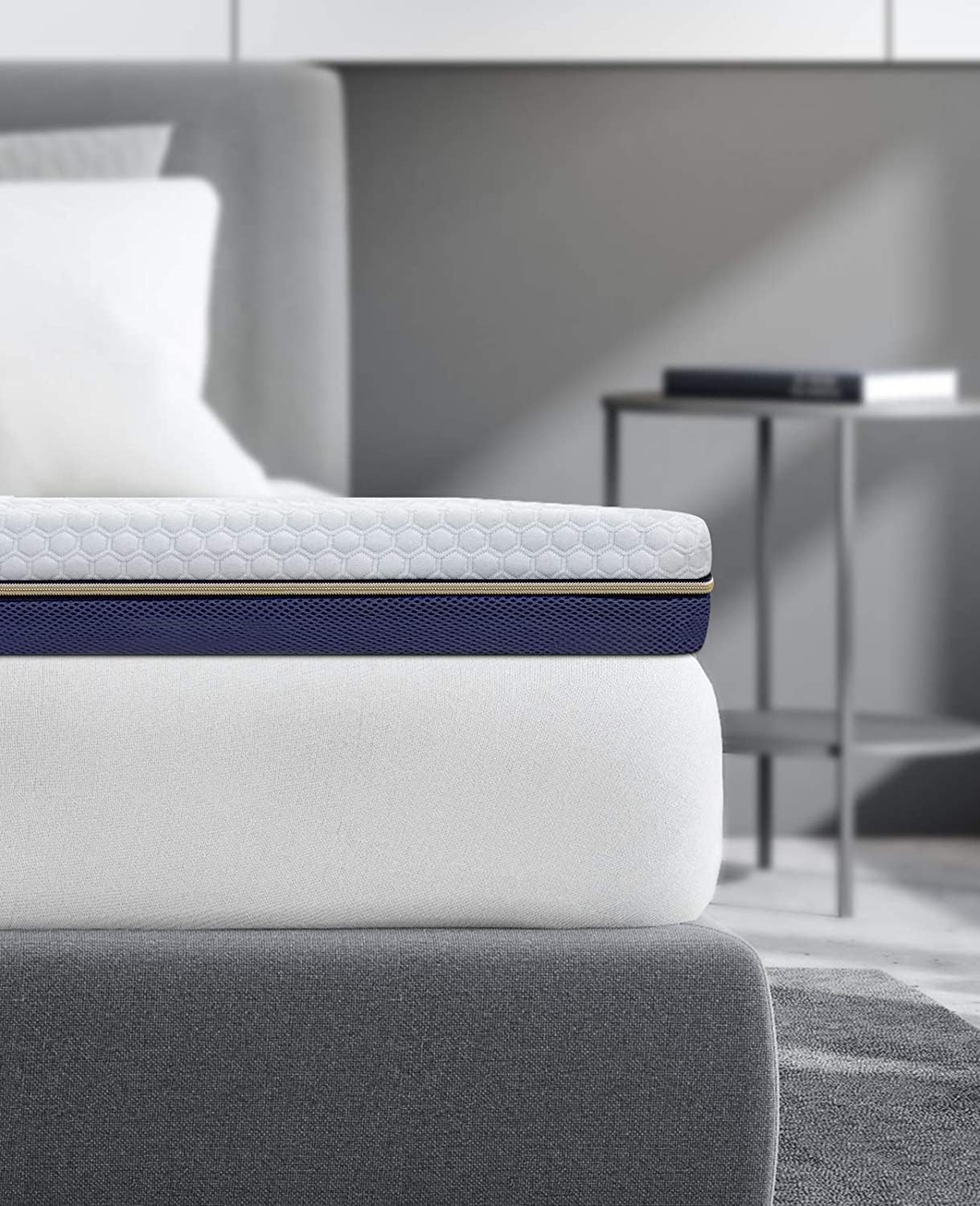 BedStory 7,5cm gel traagschuim topper 180x200 matras topper, visco BedStory 7,5cm gel traagschuim topper 180x200 matras topper, visco