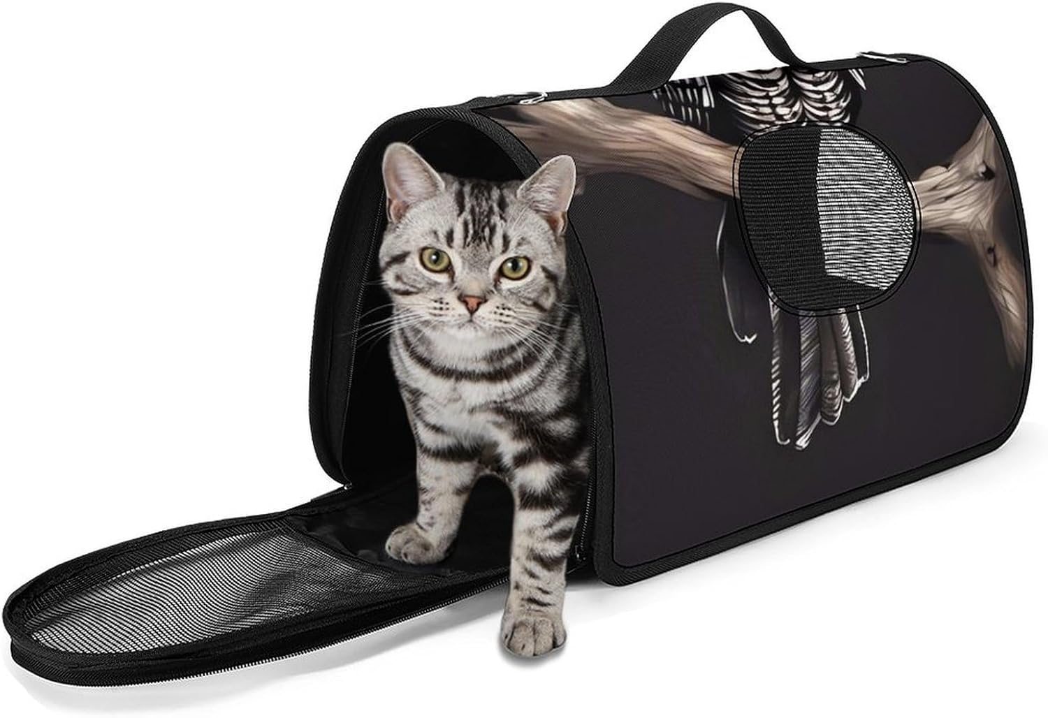 Pet Handbags, Late Night Owl Printed Pet Handbags,folding Pet Bags,new Pet Handbags,universal Pet Handbags, 45X26X23.5cm