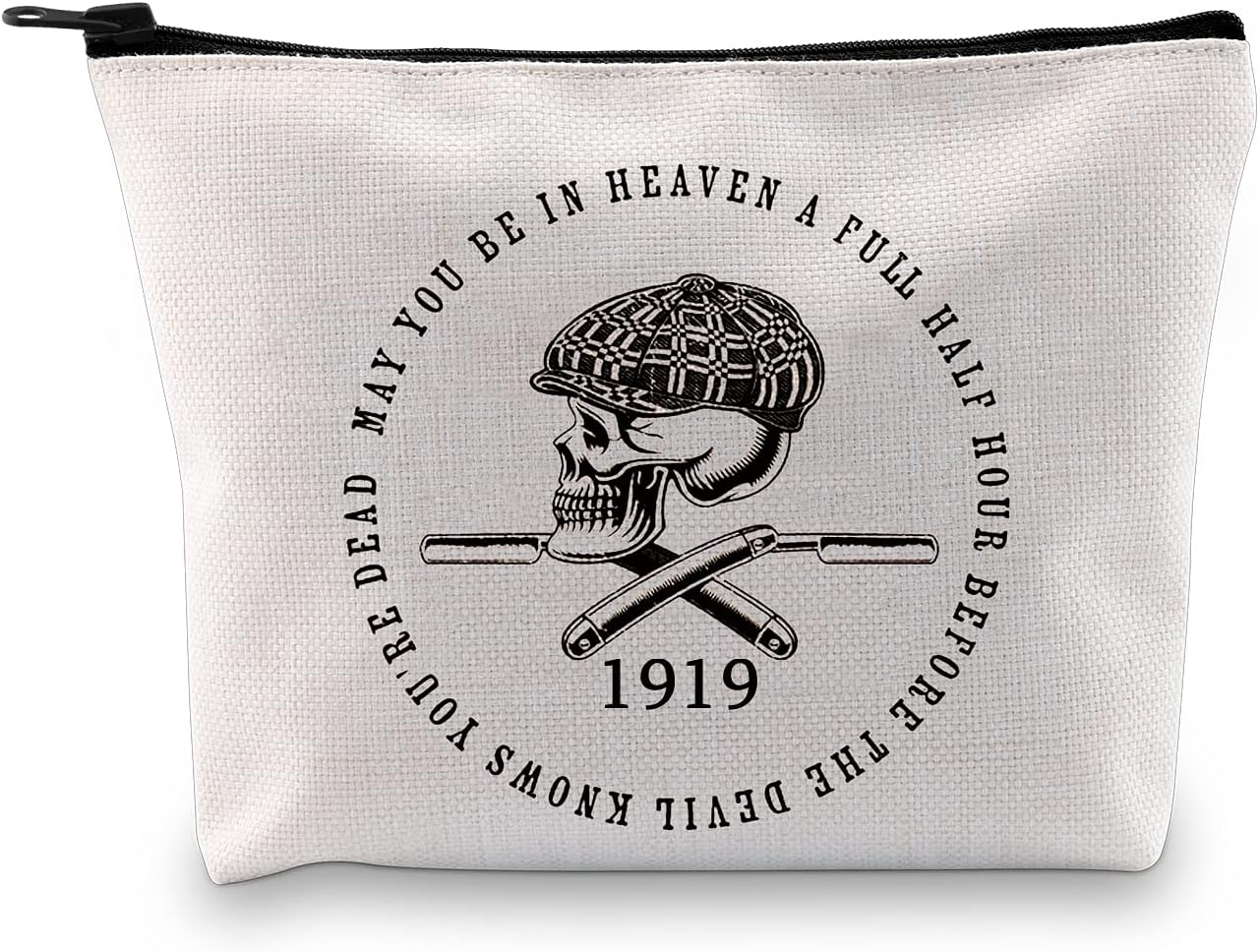 G2TUP Peaky Merchandise Inspired Travel Makeup Bag 1920s Crime Drama TV Series Cosmetic Bag for Fans (1920s TV Series Cosmetic Bag)