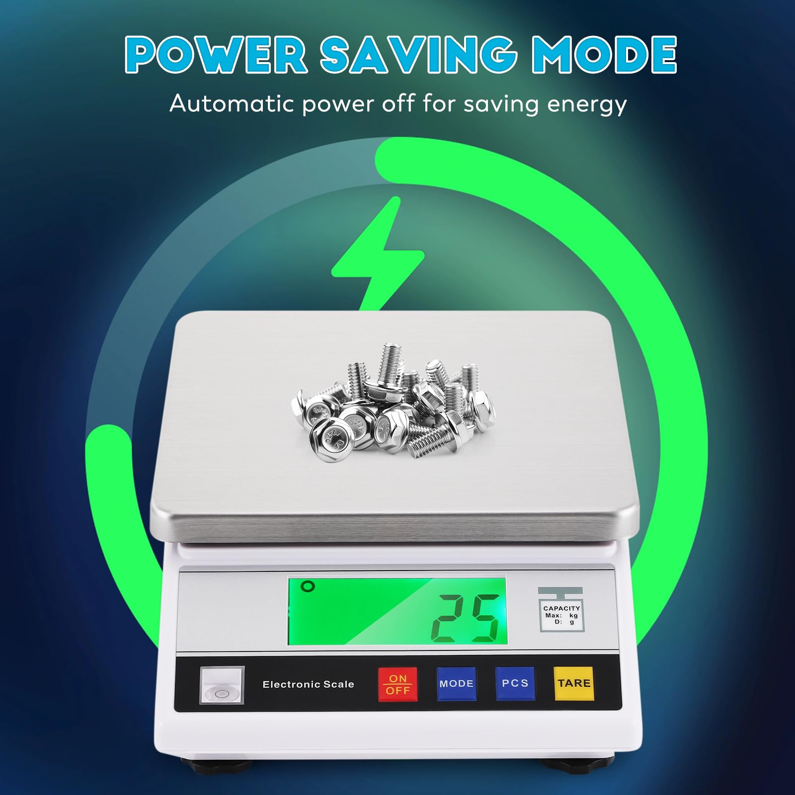 CGOLDENWALL Balanza Analítica Científica de Alta Precisión de 0.1g Digital Electrónica Báscula de de Laboratorio Inteligente Industrial con Función de conteo y Tara Ideal para Lab Joyería(6kg, 0.1g)