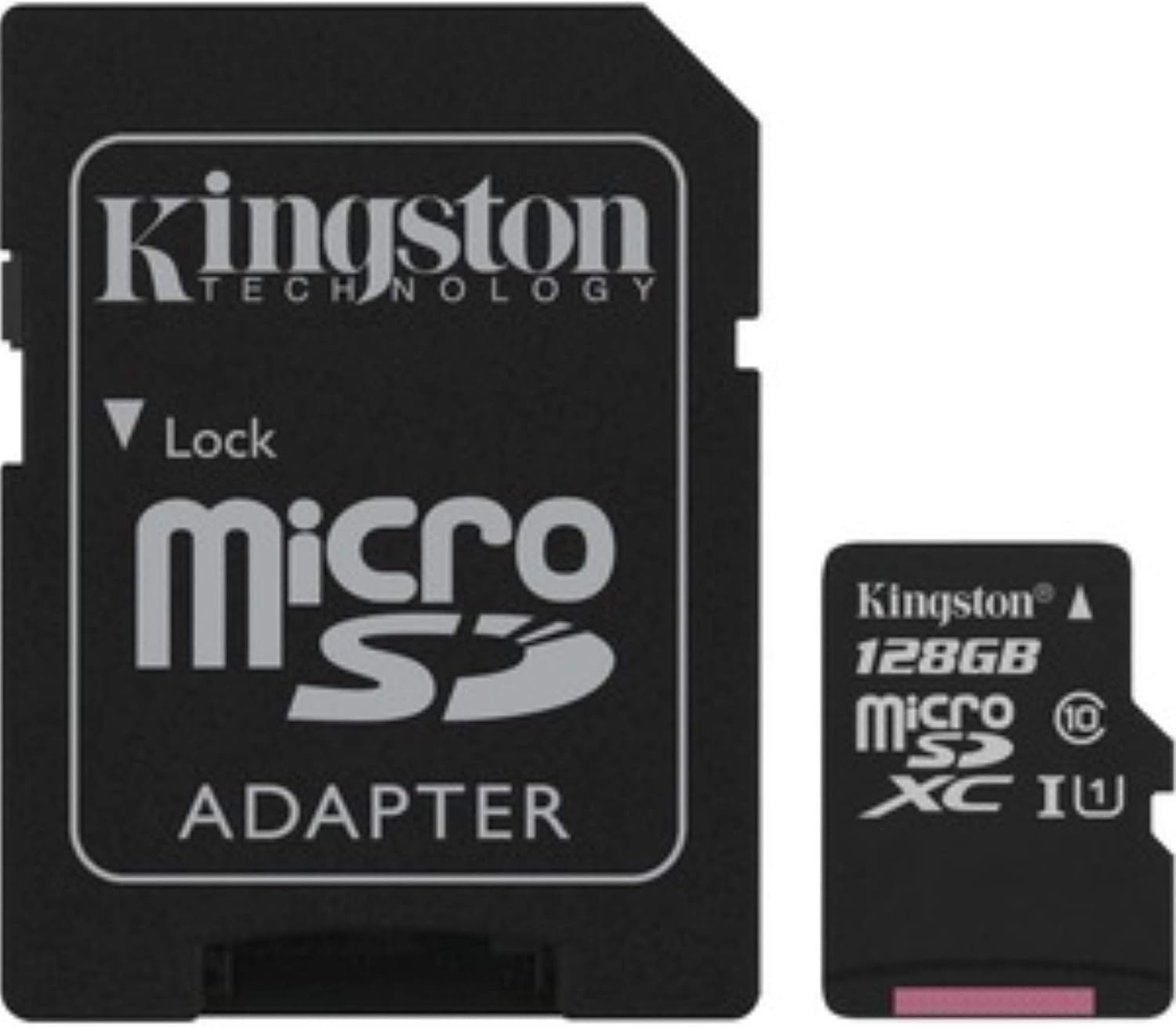 Kingston Canvas Select 128GB microSDHC Class 10 microSD Memory Card UHS-I 80MB/s R Flash Memory Card with Adapter (SDCS/128GB)