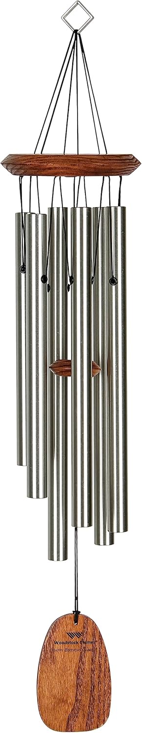 Woodstock Chimes Signature Collection, Woodstock Happy Birthday Chime, 22'' Famous Melodies Wind Chimes for Outdoor, Patio, Home or Garden Décor (Bday)