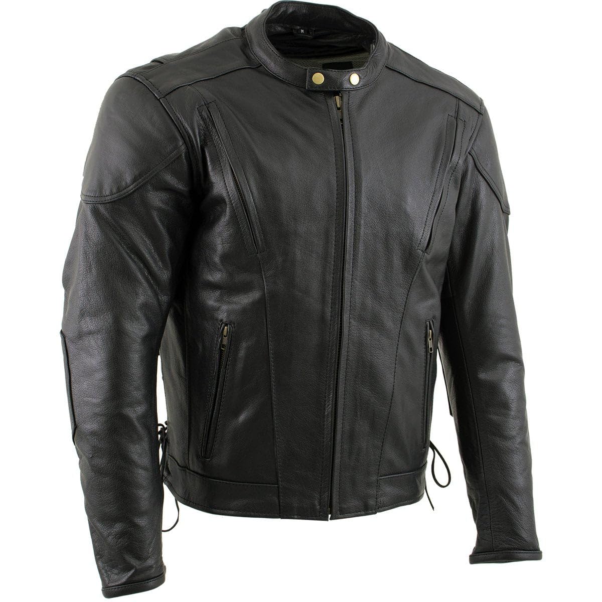 Xelement 'Speedster' Men's Leather Motorcycle Jacket - Premium Street Bike Jacket for Men - B7201 (XX-Large)