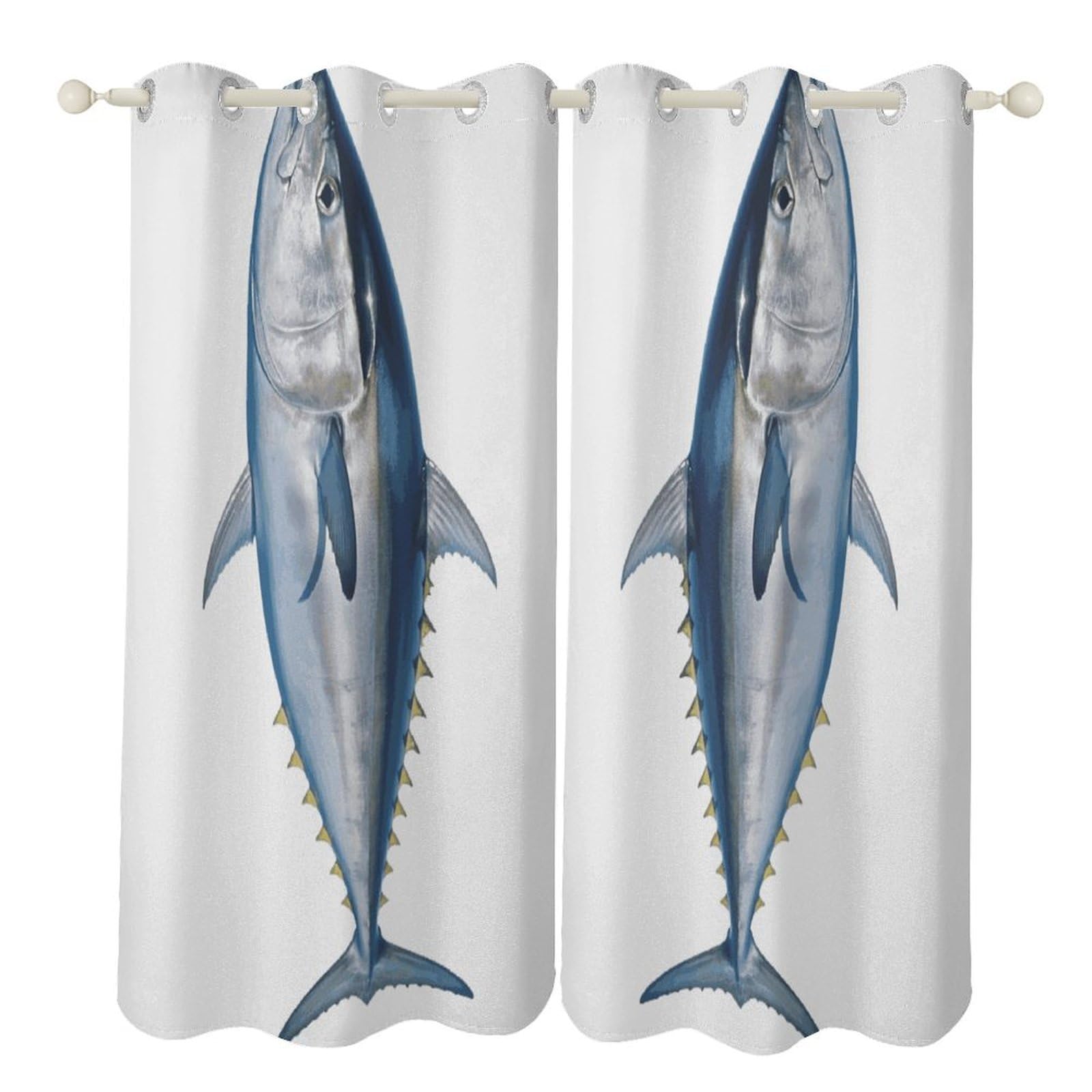 Rideaux occultants efficaces contre le froid Tuna Thunnus pour fenêtres