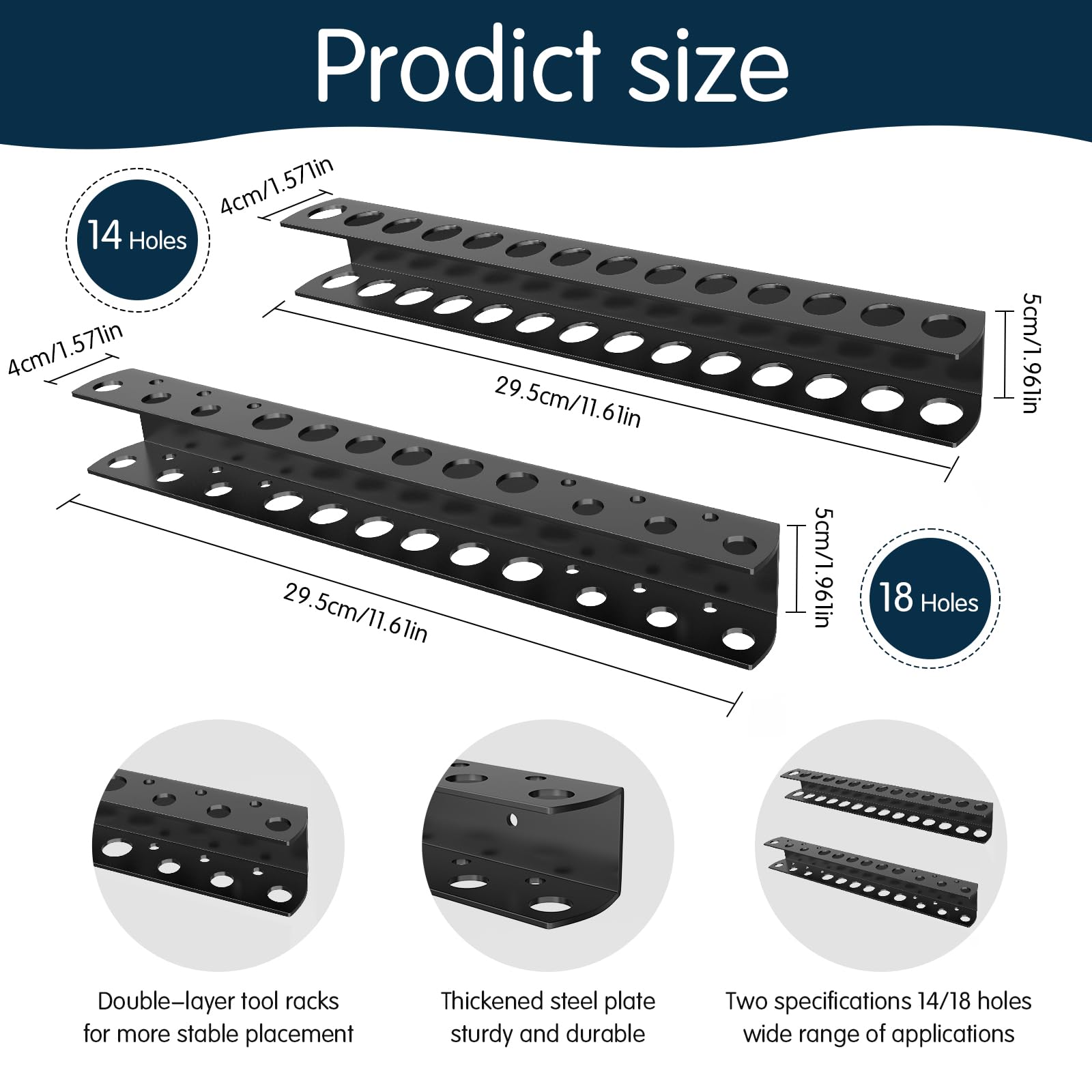 2x Zangenhalter Wandhalterung - Werkzeug-Organizer Mit Schrauben, Für Garage & Werkstatt