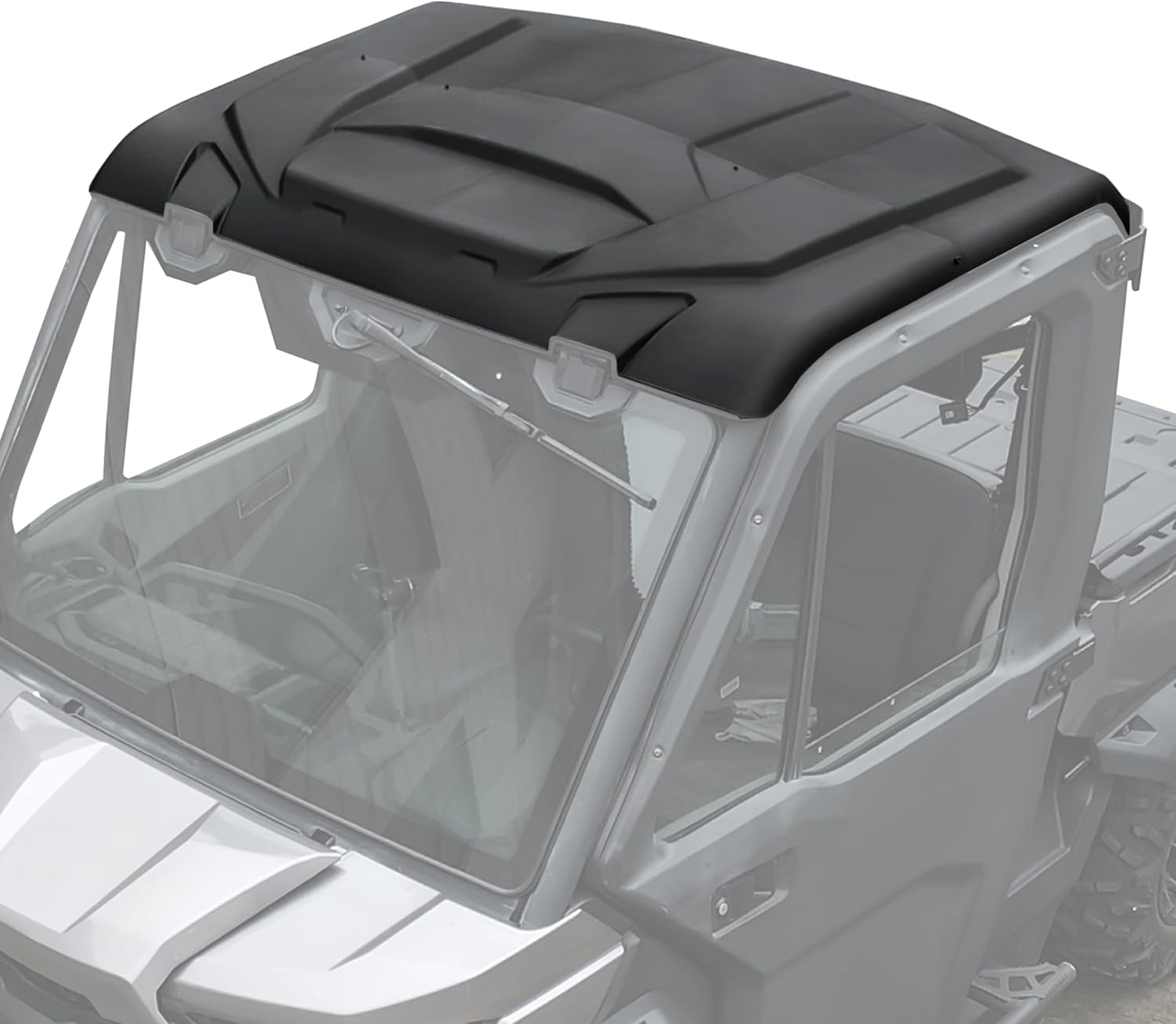 SAUTVS Sport Roof for Can-Am Defender, Dustproof Poly Roof 2-Piece Combination Hard Roof Top Sun Visor for Can-Am Defender HD5 HD7 HD8 HD9 HD10 2016-2025 Accessories (Replace #715002430)